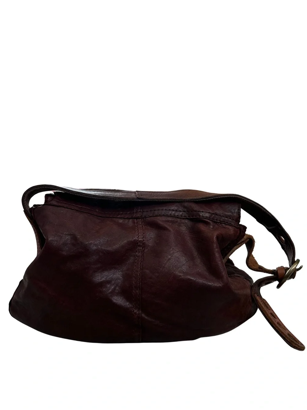 Lucky Brand Brown Leather Shoulder Crossbody Bag